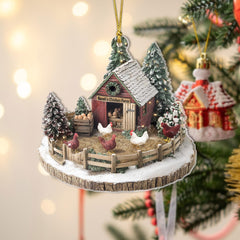 Lightweight durable acrylic ornament suitable for tree hanging