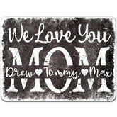 front view of farmhouse christmas gift mom metal sign