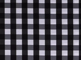 Farmhouse valance black buffalo check 42W x 14L with bows