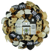 Farmhouse Wreath its good to be home sign burlap round 24 inches