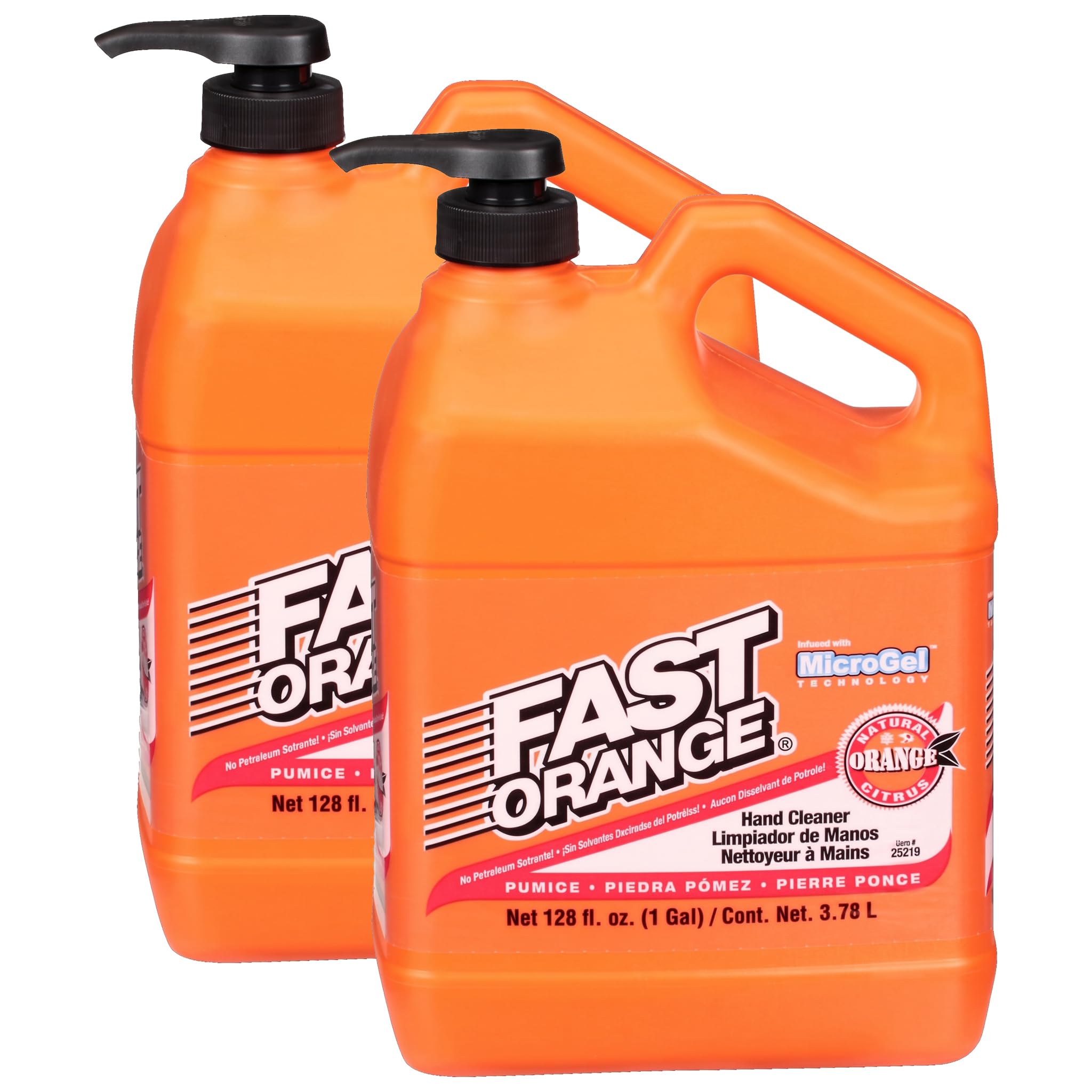 Fast Orange Permatex 25219 pumice hand cleaner with pump bottle