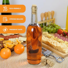 Natural eco-friendly corks for standard 750ml wine bottles
