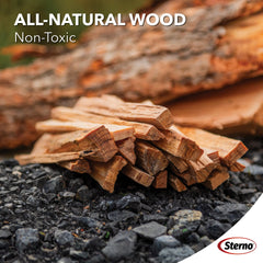 Indoor fireplace use Sterno Fatwood sticks