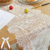 fcklvmc 6pack 14x120 inch white lace table runner