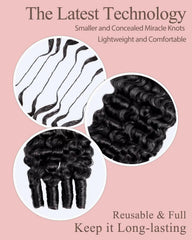 Burmese Curly Texture crochet hair deep wave overview