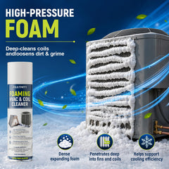 AC coil cleaner spray for condenser and evaporator