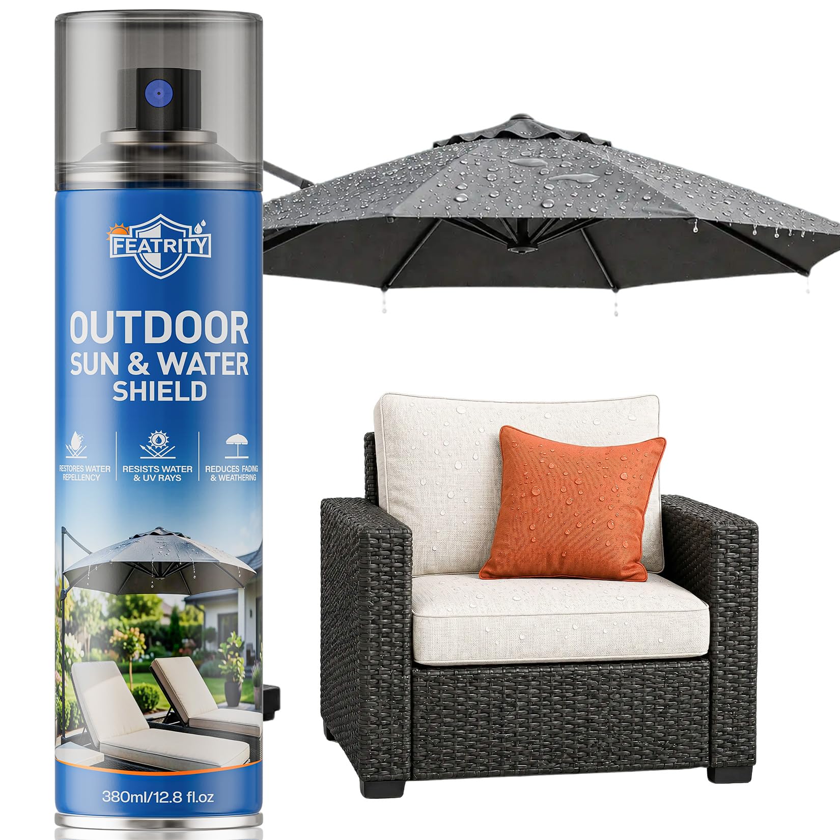 featrity outdoor fabric protector spray 12.8oz product packaging