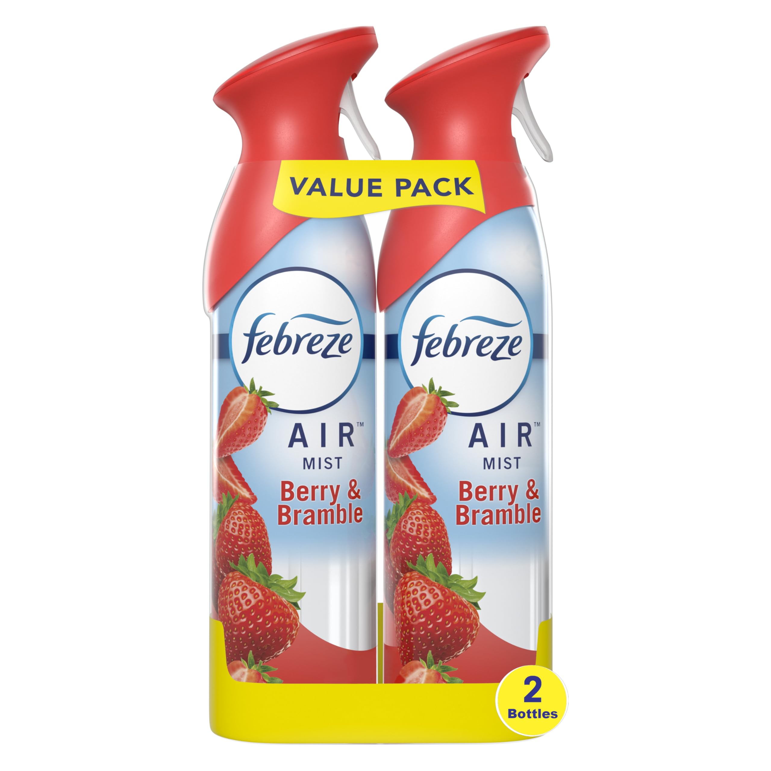 Febreze Air Mist Berry Bramble 8.8oz 2 Count odor-fighting room spray