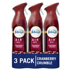 Febreze air freshener spray Cranberry Crumble 8.8oz 3 count