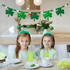 Felt garland with braided rope for long-lasting decor detail