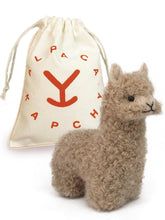 Felted alpaca ornament made with baby alpaca wool in beige