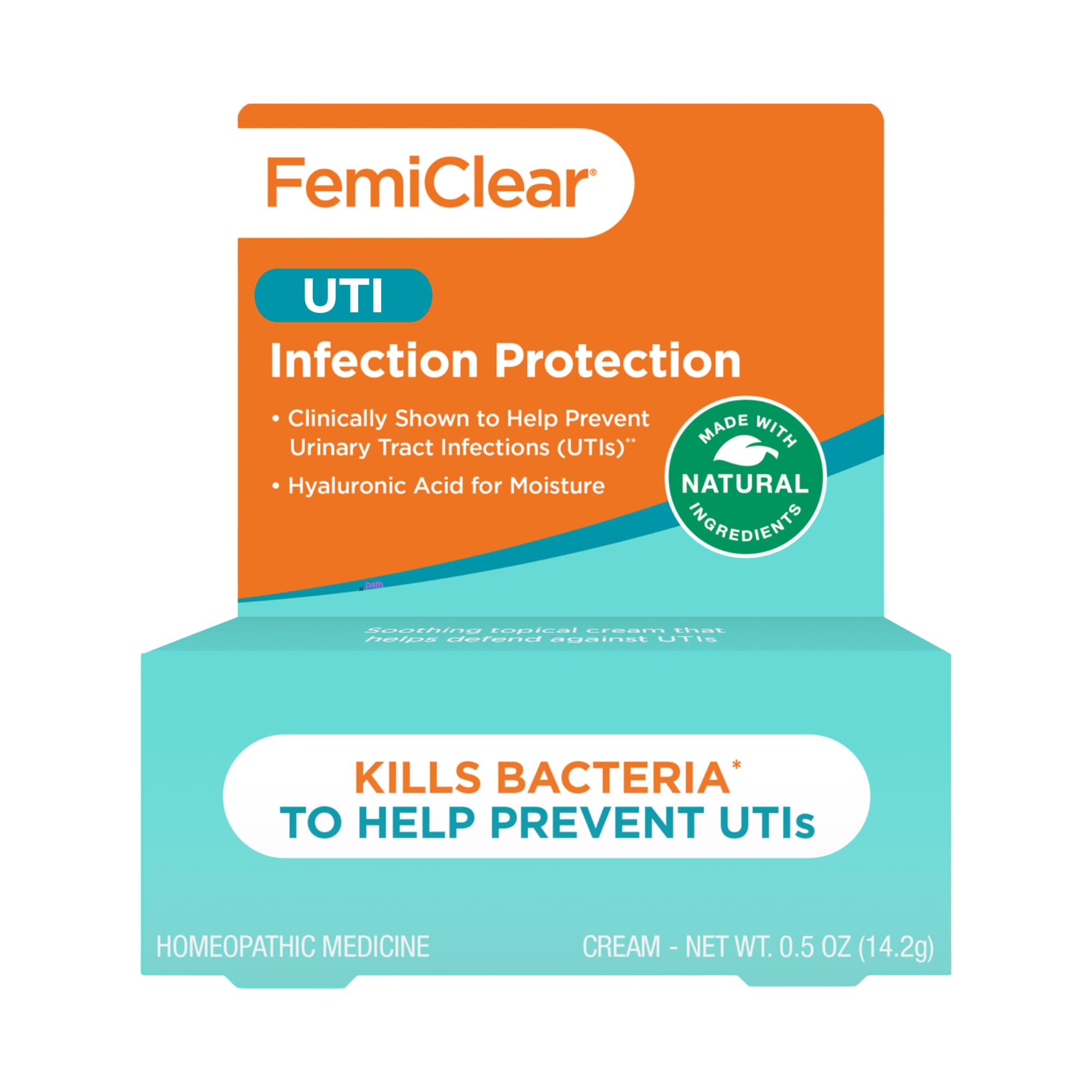FemiClear UTI Infection Protection Vulva Cream 0.5 Oz tube