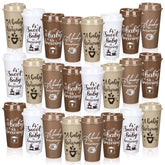 Ferrochef 24 pack Baby Is Brewing cups with lids 16 oz