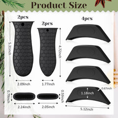 Large silicone cast iron handle sleeve for Ferrochef set