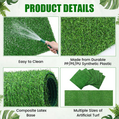 Washable turf table decor for golf themed party