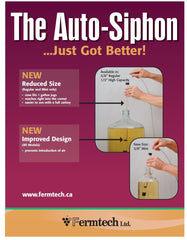 Fermtech auto siphon with 3 ft hose
