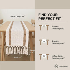 Tassels accent table runner by FEXIA