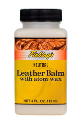 Fiebing's Leather Balm with Atom Wax Neutral 4 oz bottle
