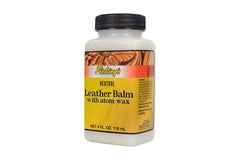 Atom Wax top finish leather balm neutral 4 oz packaging