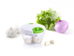 Fifth Ave Kraft manual food processor with pull chopper design