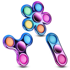 Figrol Fidget Toys 3 Pack pop fidget spinner front view