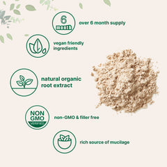 Non-GMO and non-irradiated marshmallow root powder