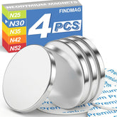 FINDMAG 4 piece neodymium disc magnets