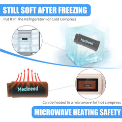 Finger gel ice pack sleeve right hand close up