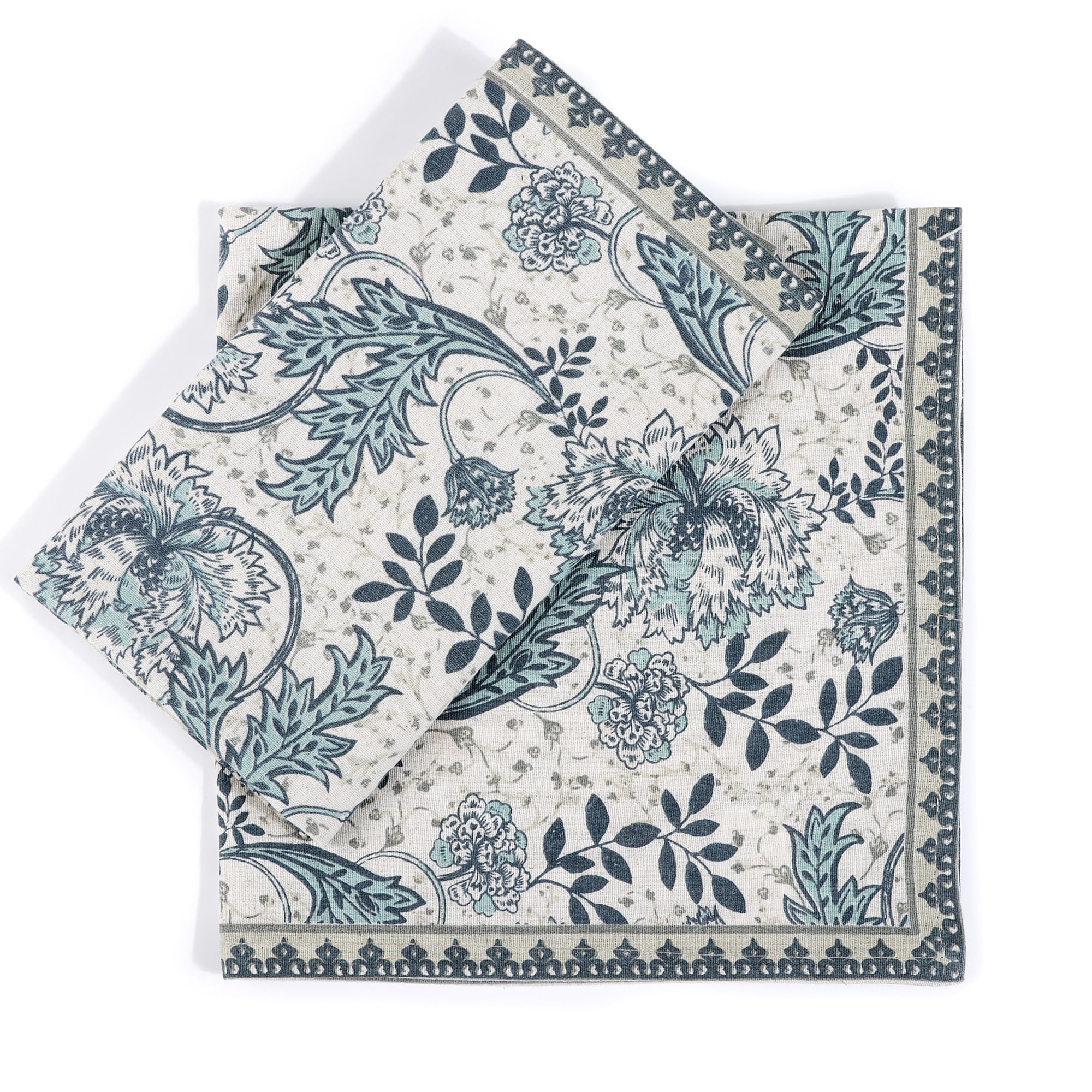 FingerCraft Cloth Napkins set of 12 20x20 inch cotton linen blend