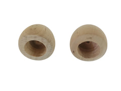 Finial Dowel Cap End 1-1/2 inch diameter with 3/4 inch hole package of 2