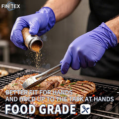 case packaging shows 1000pcs for finitex gloves