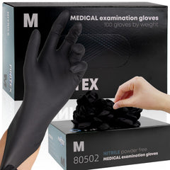 FINITEX black nitrile disposable gloves 100pcs size M