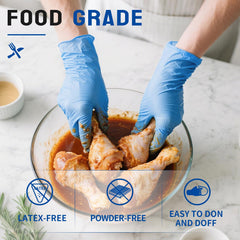 finitex nitrile gloves textured fingers large size