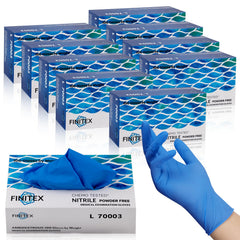 finitex nitrile disposable medical exam gloves 4mil 100pcs large packaging