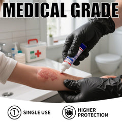 Textured surface nitrile gloves for better grip