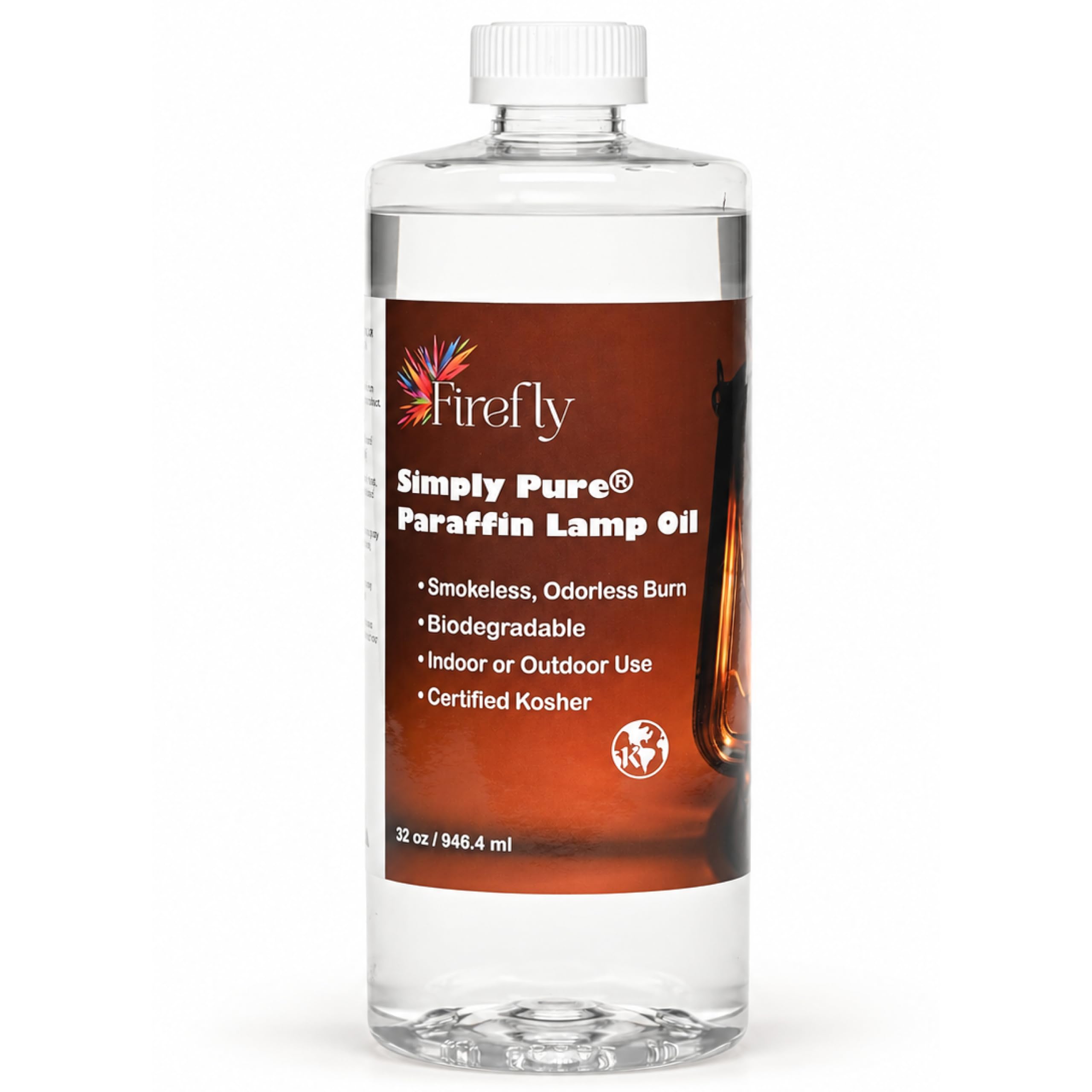 Firefly paraffin lamp oil 32 oz bottle for indoor use
