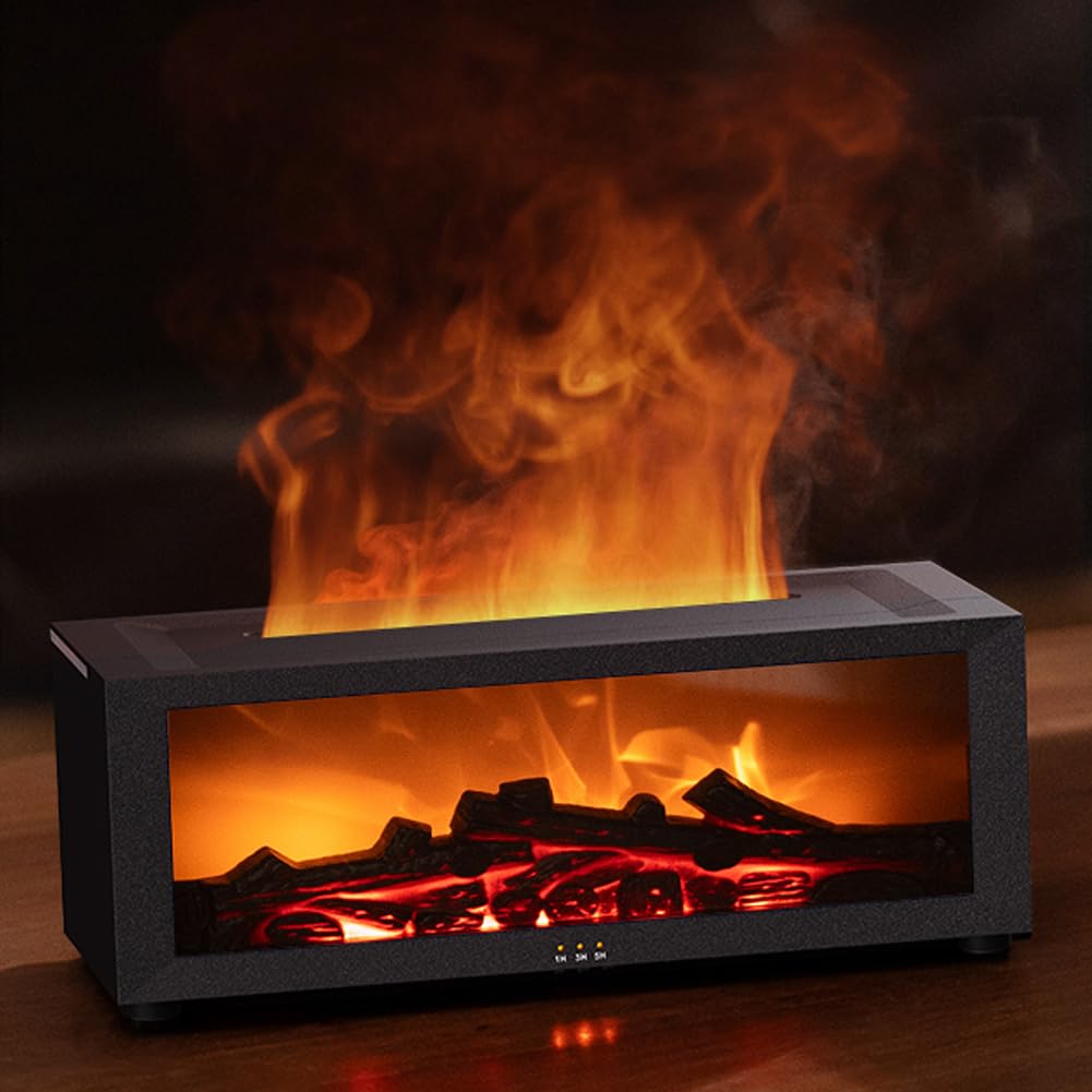 fireplace flame oil diffuser for essential oils