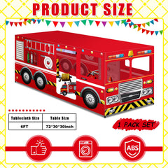 firetruck playhouse tabletent cover with door panels