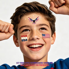 Fireworks American flag eagle tattoo designs