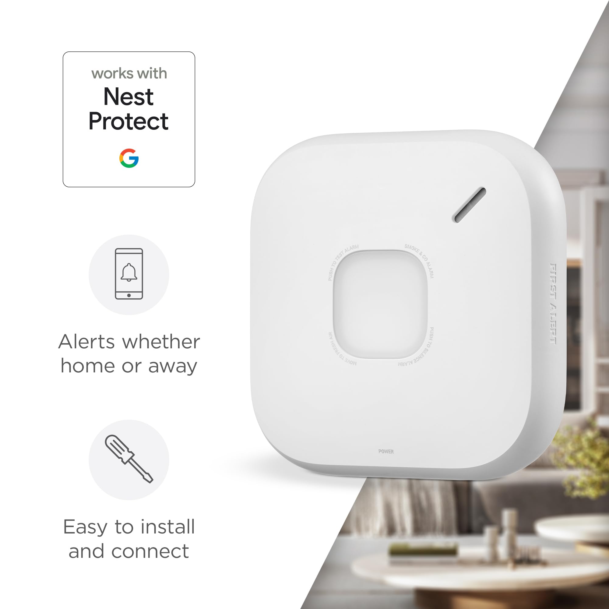 First Alert SC5 hardwire smoke and carbon monoxide alarm front view
