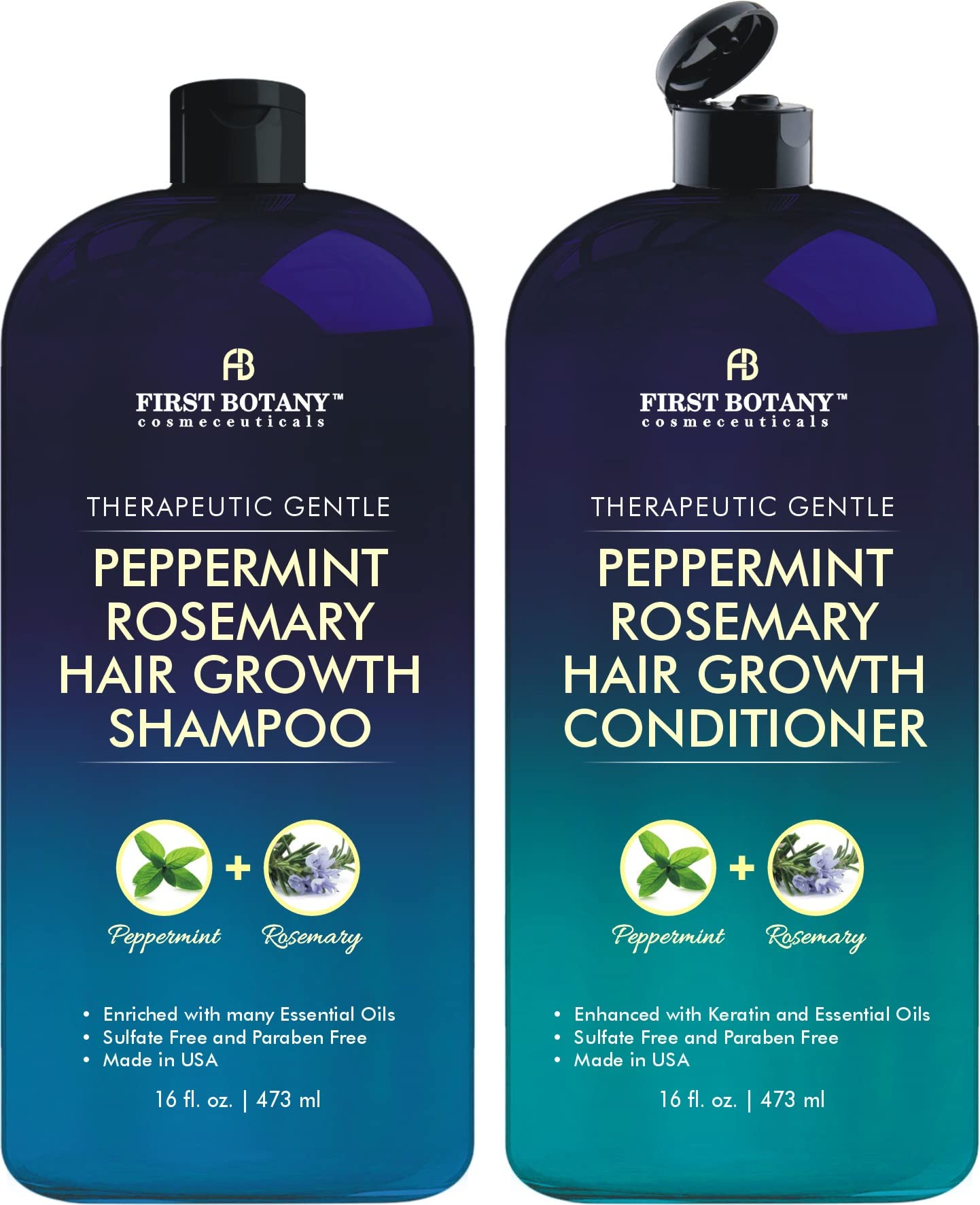 First Botany peppermint rosemary hair regrowth set product image
