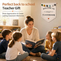 First Day of School welcome sign for kindergarten