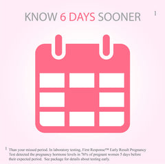 First Response Early Result Pregnancy Test results in three minutes