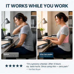 Upper back brace lite designed for slouching relief and posture support