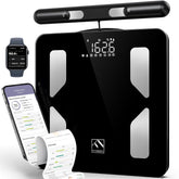 fitindex body pod smart scale on hard floor with 8-electrode display