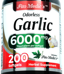 FITO MEDIC'S Garlic Pills bottle with 200 softgels