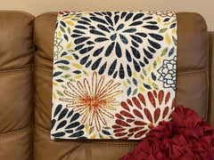 Reversible slipcover with solid color back