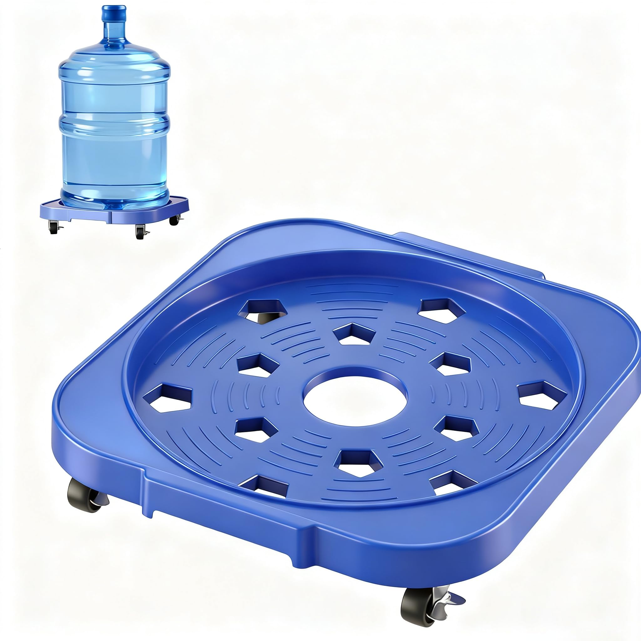 five gallon water jug caddy with wheels compact design