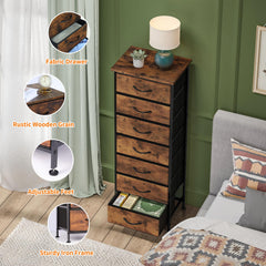 Waterproof MDF top on the fabric dresser for durability