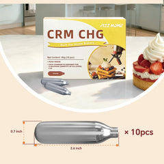 One bottle yields 500ml fluffy cream